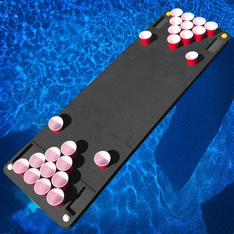 floatable ping pong table|foam beer pong pool float.